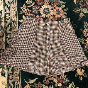 AE High Waist Plaid Skirt